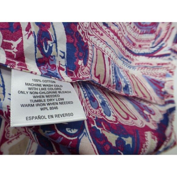 Charter Club Women’s Tabbed Sleeves Petites Cotton Shirt, 2P, Cloud Combo - Picture 10 of 10